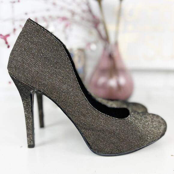 Nine West Micha Sparkly Textured Heels Size 8.5 - Picture 2 of 9